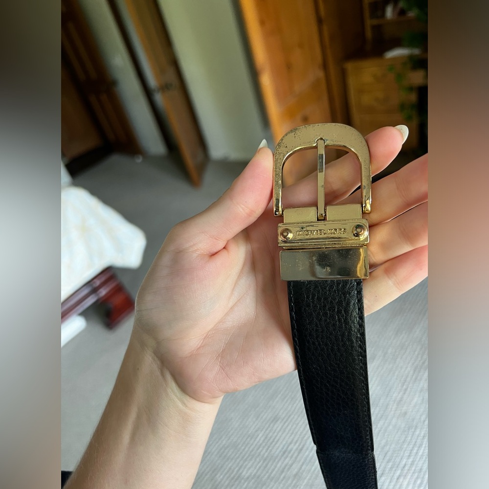 Michael Kors Reversible Black Belt
